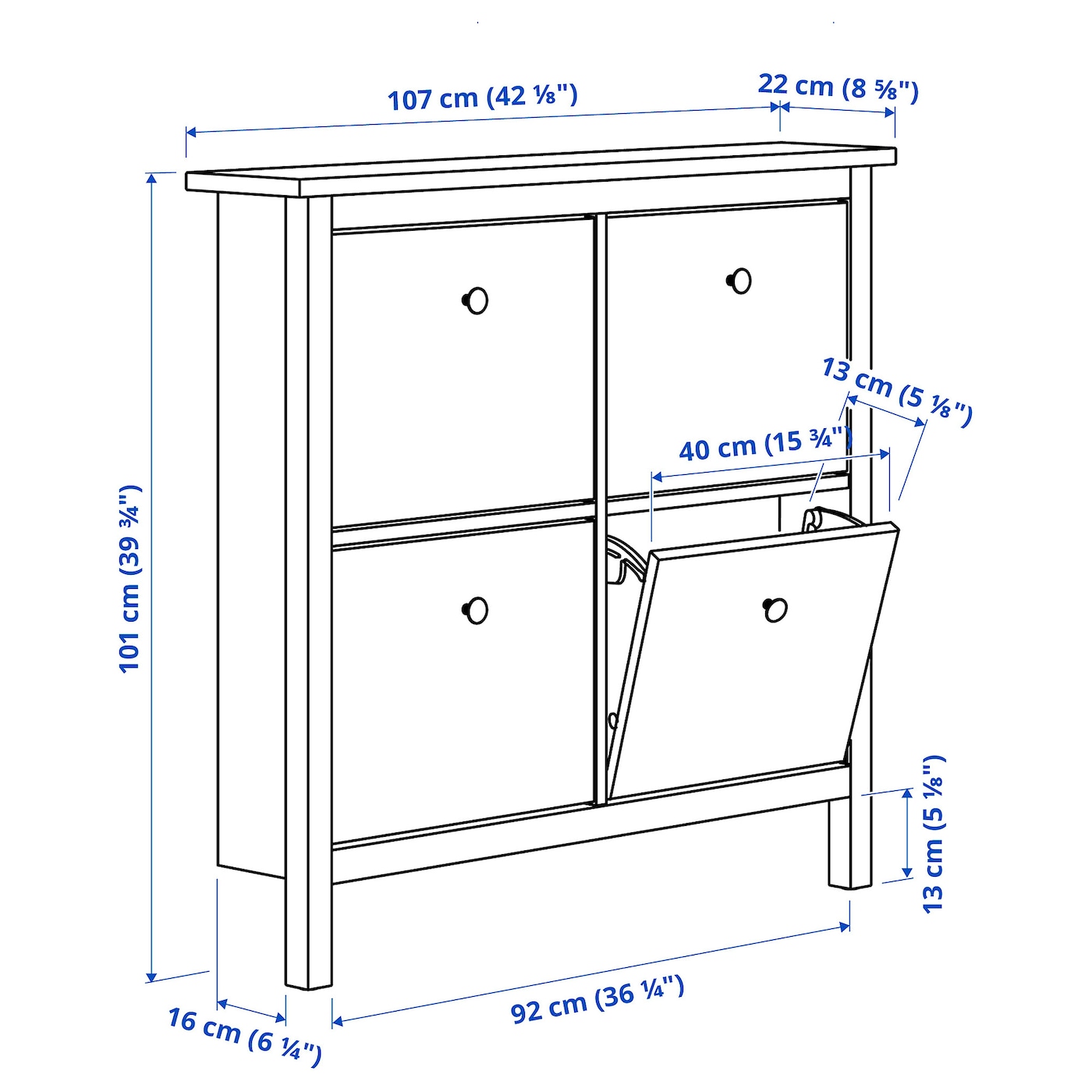 hemnes shoe cabinet hack