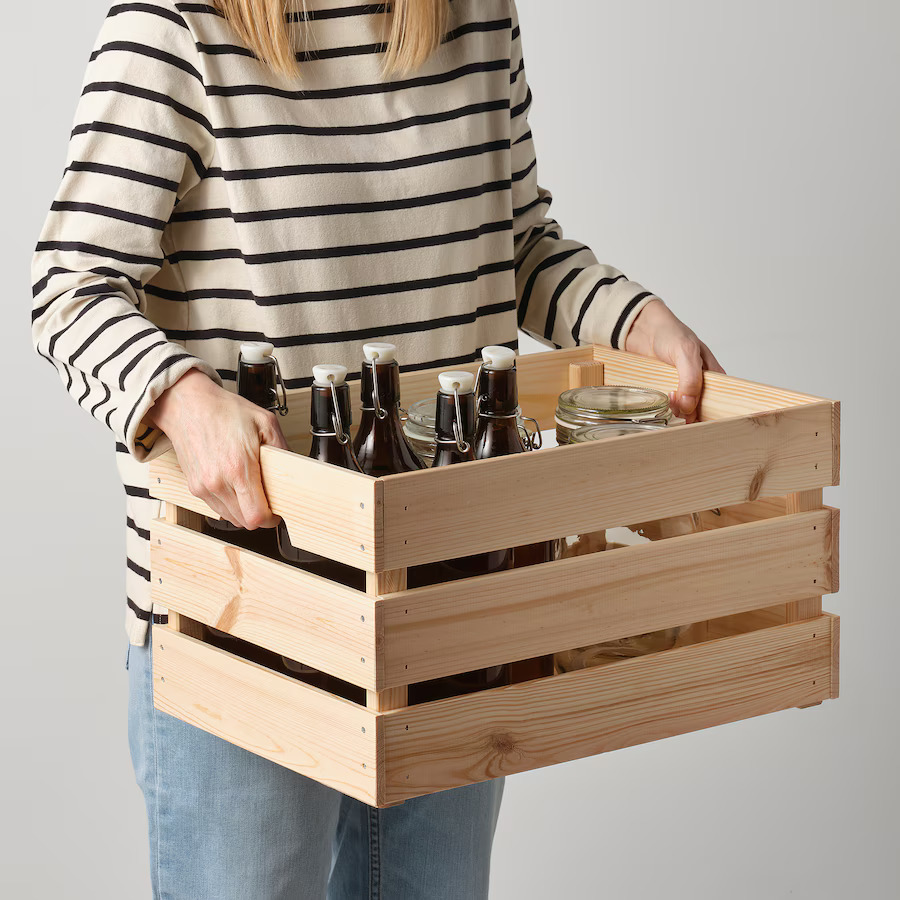 wood storage box