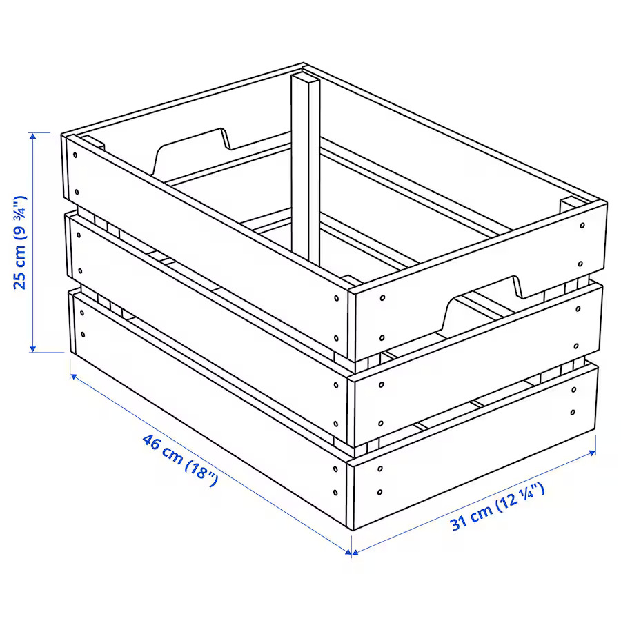 wood storage box