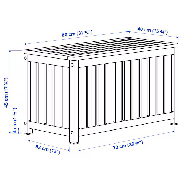 wood storage box