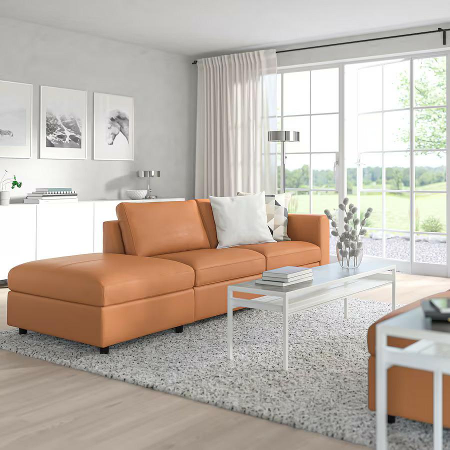 modern leather sofa